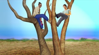 Verktorgrafik Ausflug ins Grüne